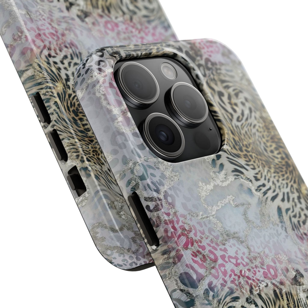 Leopard Watercolor Tough Phone Case
