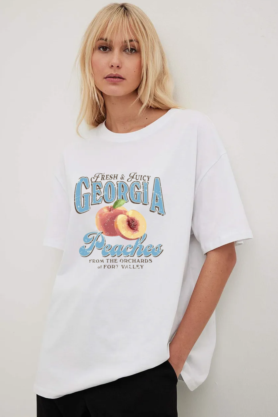Retro Georgia Peach Graphic T-Shirt